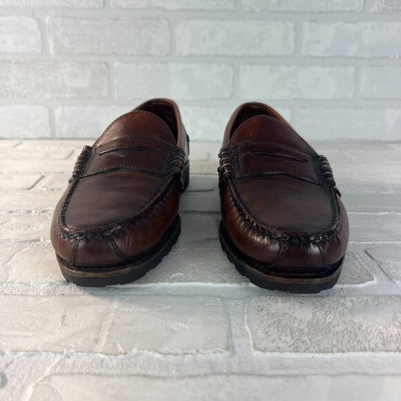 ALLEN EDMONDS Rockland Penny Loafer Mens 9 D Brown Leather Classic Shoes main image 6